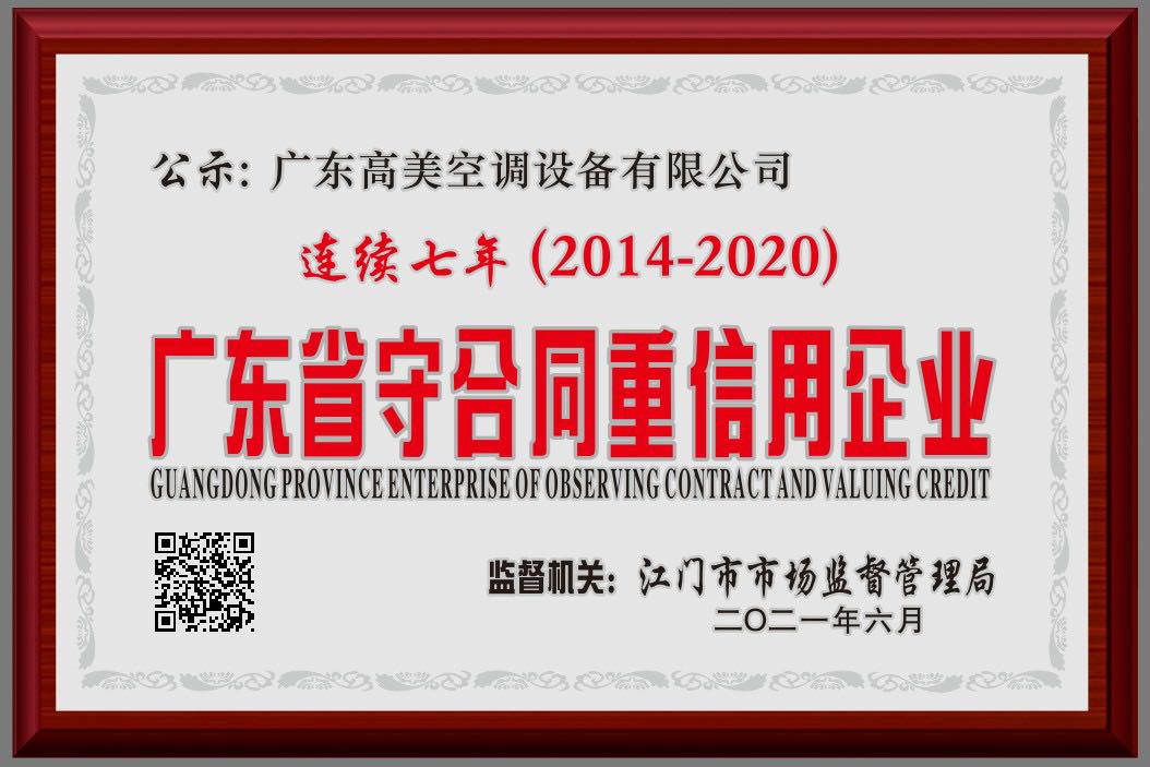 守合同重信用企业牌匾